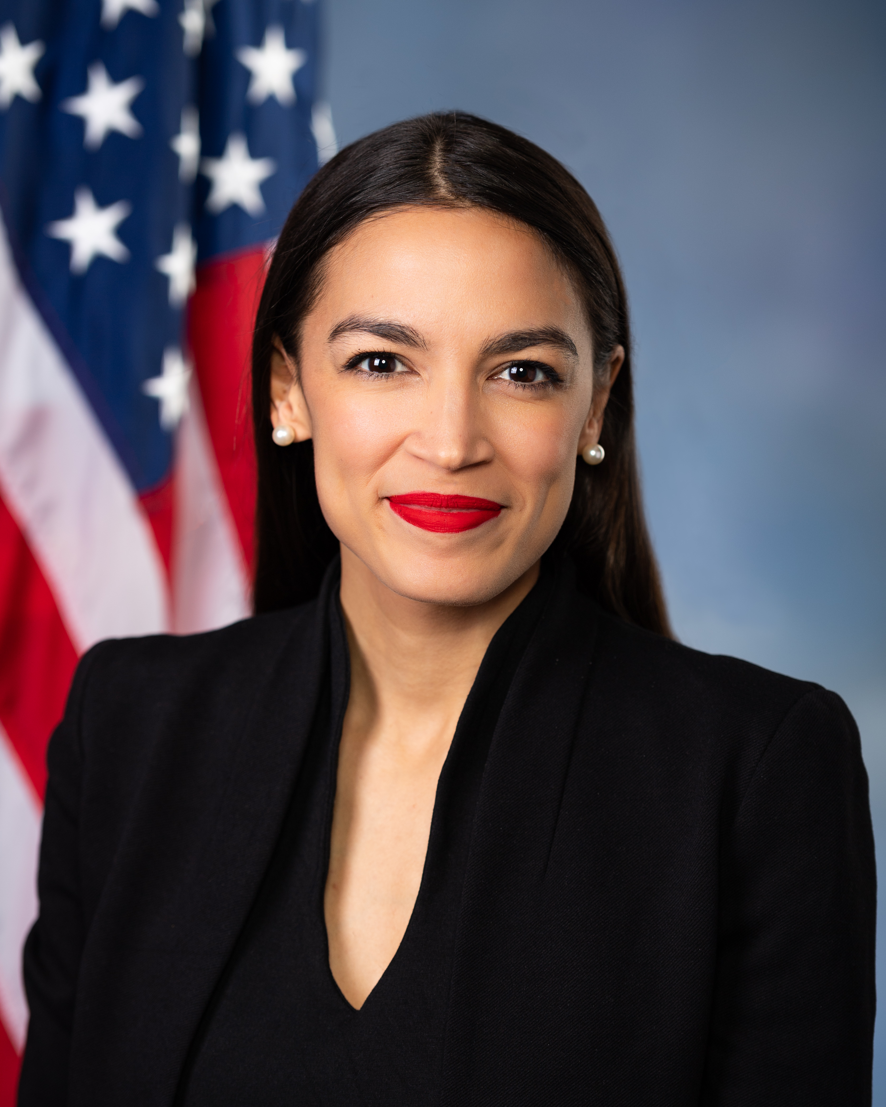 Alexandria Ocasio-Cortez’s congressional portrait, photographed on November 30, 2018.
